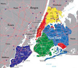 mapa de la ciudad de nueva york